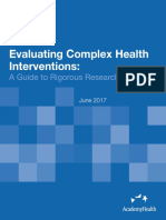 Rigorous Guide to Evaluating Complex Health Interventions