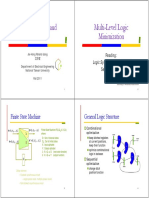 Logic Synthesis and Multi-Level Logic Minimization