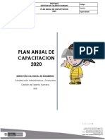 Plan - Anual - de - Capacitacion - Vigencia - 2020 Bomberos
