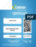 Certificado Cadastur