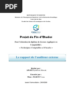 Le rapport de l’auditeur externe