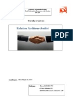 Relation Auditeur-Audité: Travail Portant Sur