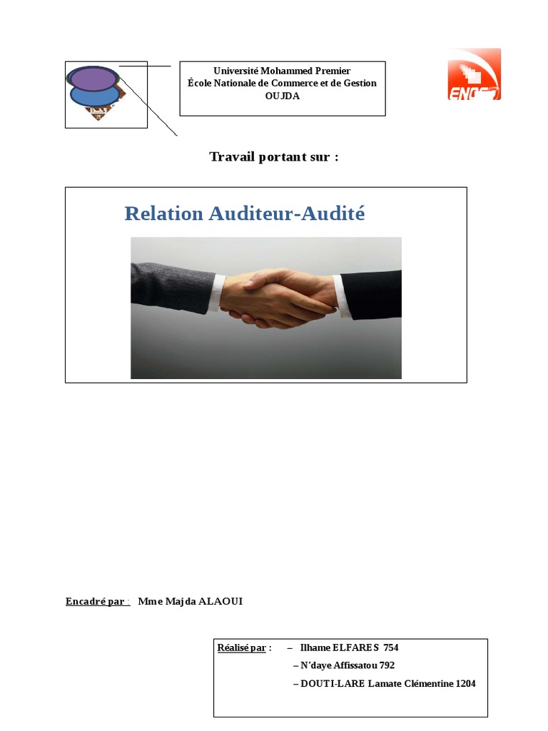 Relation Auditeur-Audité en Audit | PDF | Contrôle interne | Audit