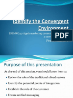 Presentation 1: BSBMKG417 Apply Marketing Communication Across A Convergent Industry