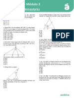 Matemática 3 - Exercícios de Triângulos