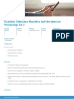 Exadata Database Machine Administration Workshop Ed 3 Training