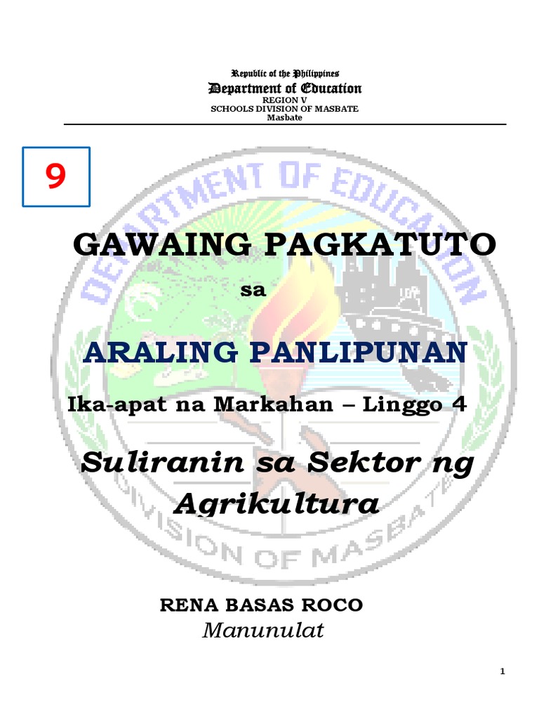 AP 9 Q 4 WEEK 4 Final | PDF