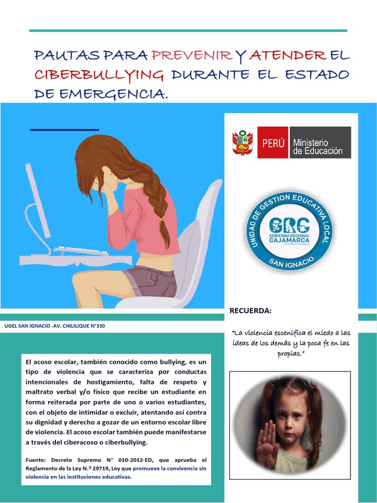 Pautas para Prevenir el Ciberbullying | PDF | Acoso cibernético ...