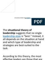 Situational Theory of Leadership