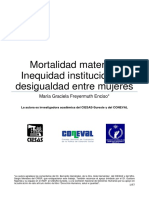 Mortalidad Materna. Inequidad Institucional