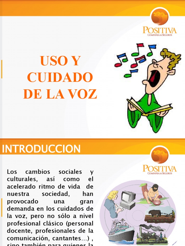 Uso y Cuidado de La Voz | PDF | Sonido | Especialidades Medicas