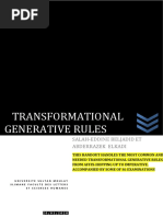 Transformational Generative Rules