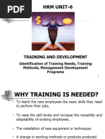 HRM Unit-6: Training and Development