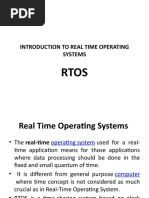 Introduction To Real Time Operating Systems