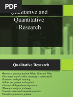 Research - Qualitative and Quantitative