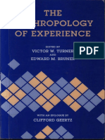 Turner, Victor & Bruner, Edward (1986). the Anthropology of Experience