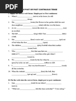 PAST SIMPLE OR PAST CONTINUOUS TENSE