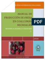 Manual Para Cultivo de Fresa en Coalcoman