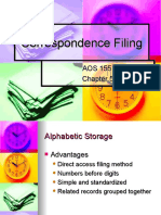 Alphabetic Correspondence Filing System