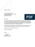 ECF Request Letter