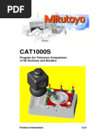 CAT1000S: Program For Tolerance Comparison of 3D Surfaces and Borders