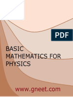 Basic Mathematics for Physics