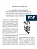 Feedback Control of A Balancing Robot