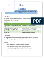 Past Modal Verbs: 1. Should Have