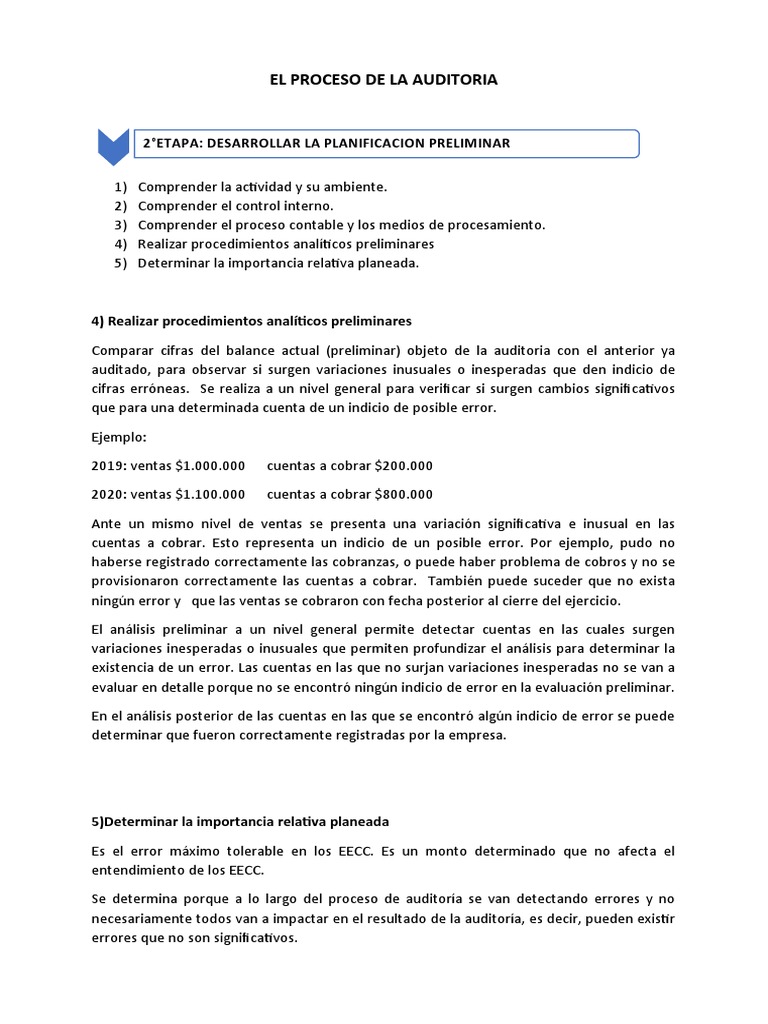 El Proceso de Auditoria 2 | PDF | Auditoría | Contralor