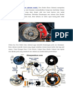 Cara Kerja Sistem Rem Cakram Mobil