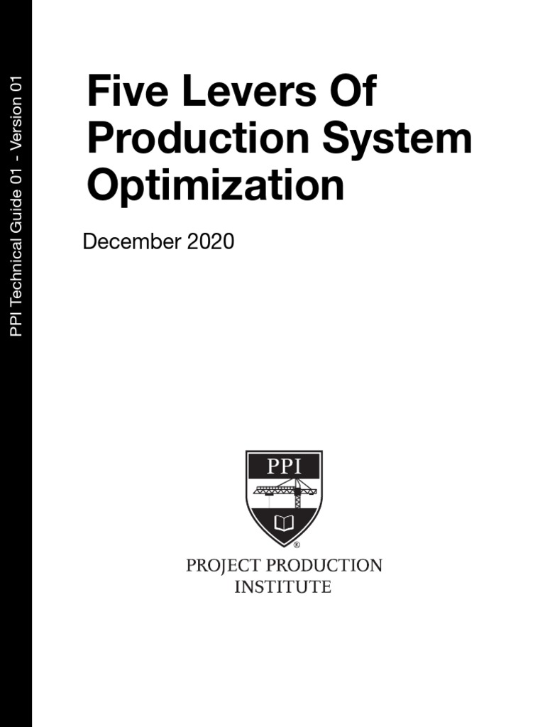 PPI Technical Guide 01 Five Levers | PDF | Modularity | Inventory