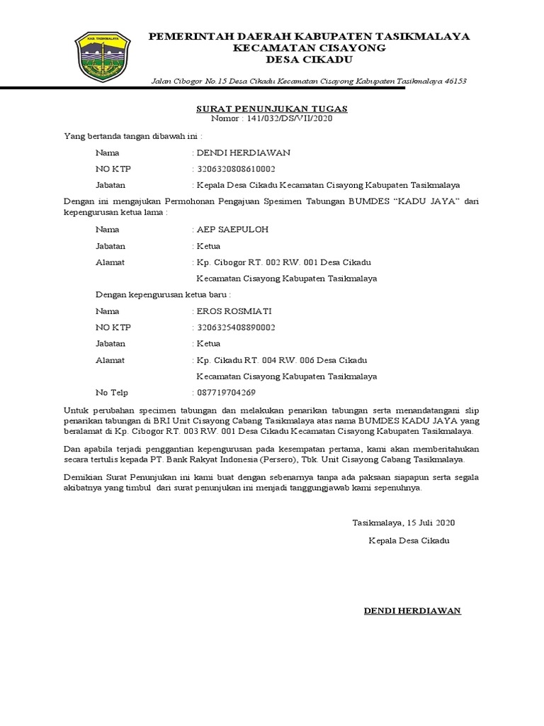 Penunjukan BUMDES | PDF