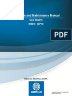 Operation and Maintenance Manual: Gas Engine Model: WP10