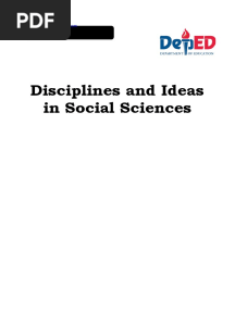 DISS - Mod9 - Dominant Approaches and Ideas of Social Sciences - Hermeneutical Phenomenology and Human - Environment Systems