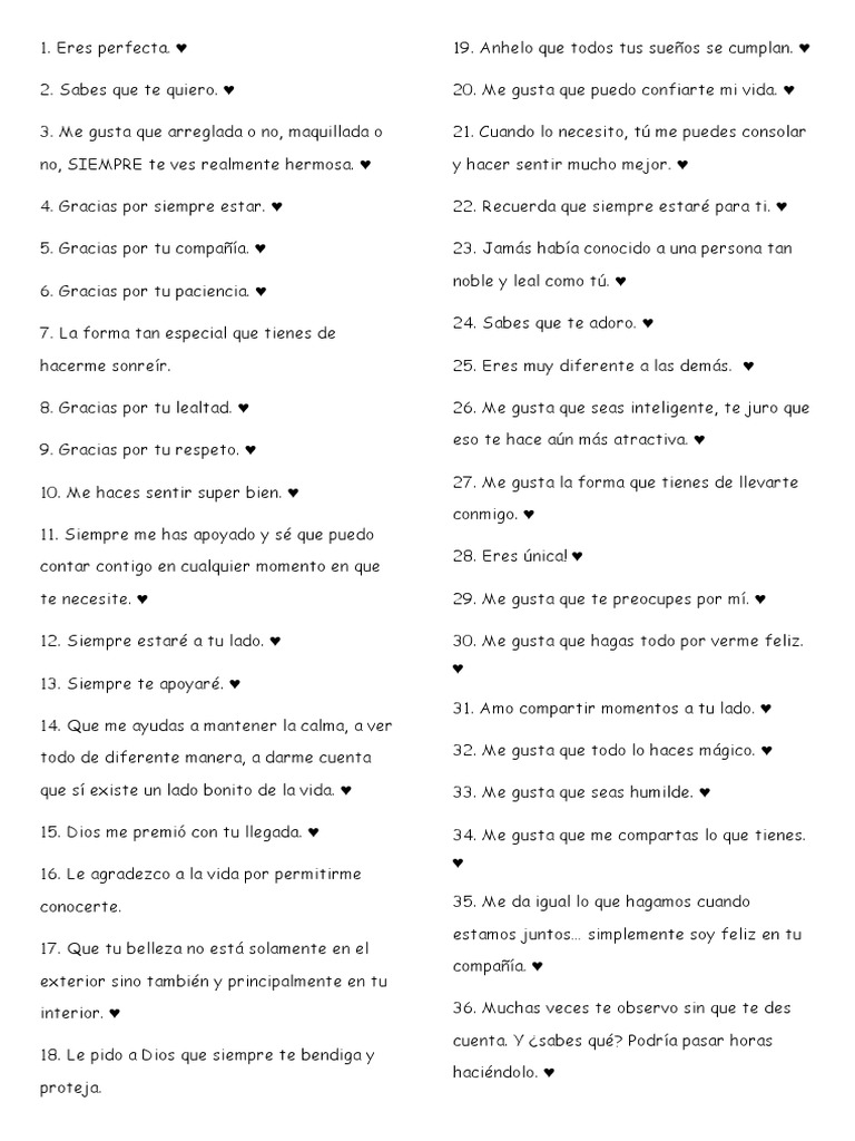 100 Cosas Que Me Gustan de Ti | PDF | Entretenimiento (general), image size:768x1024