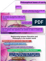 Philosophical Bases of Curriculum