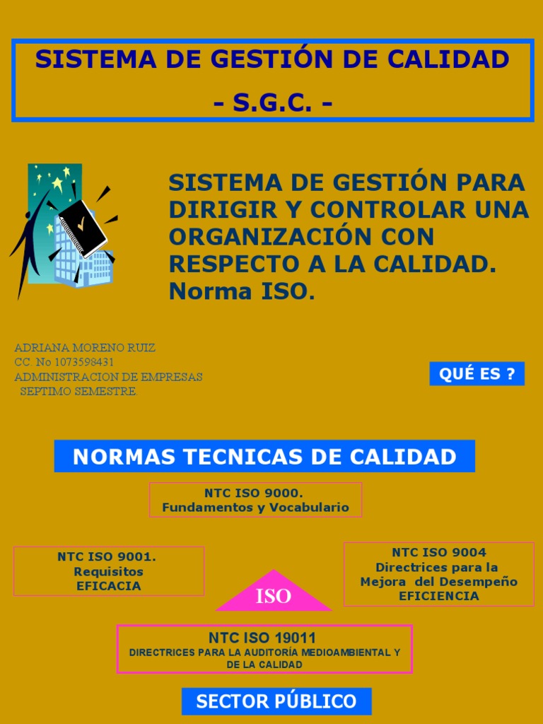 Sistema Gestion de Calidad | PDF | Sistema de manejo de calidad ...