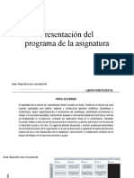 PresentaciÃ N Programa Asignatura 1-2021