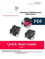 Quick Start Guide: Operating & Maintenance Instructions