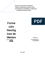 Formacion Geologicas de Venezuela