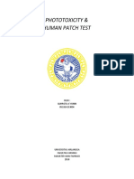 Qa - Phototoxicity & Human Patch Test