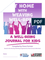 At Home With Weaving Well Being a Mental Health Journal for Kids