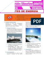 19fuentes de Energía para Primer Grado de Secundaria