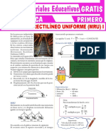 T8Ecuación Del MRU para Primer Grado de Secundaria