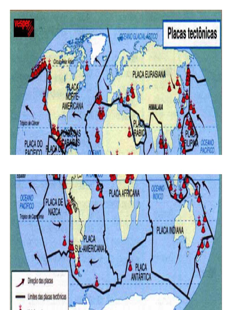 Mapa de Las Placas Tectonicas | PDF