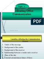 Topic 5 Coordinating Office Communication