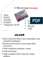 ADA 9 NILAI Anti Korupsi