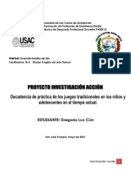 Plan de Investigación Acción Gregorio