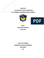 Makalah Pengujian Mutu Obtra - Pil Ekstrak Ginseng - Ine Audia Sangadji - 1502080235