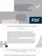 1.4 Arrendamiento Financiero (Leasing)